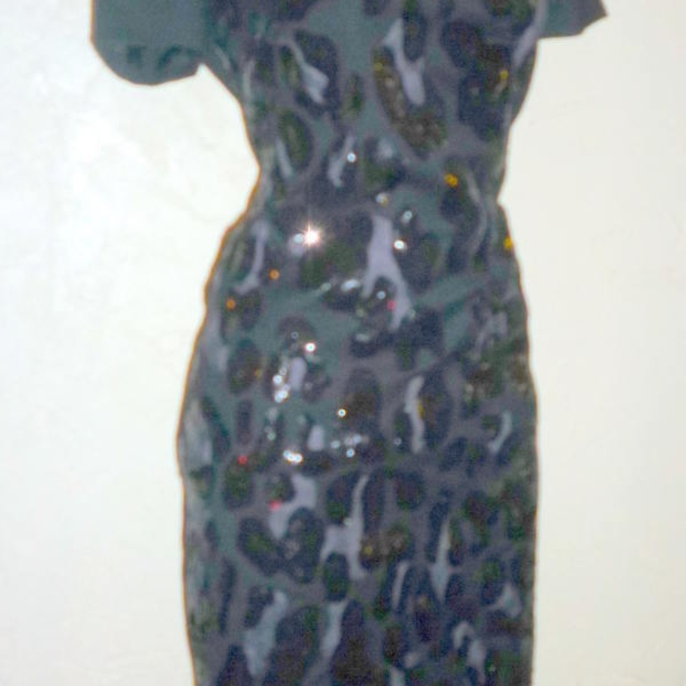 Tory Burch Black Sequined dress NWT'S Retails $695 - Picture 5 of 7